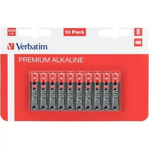 Elem Verbatim alkáli AAA Premium  ceruza elemek 10db-os VERBATIM Elem, AAA ceruza, 10 db