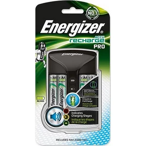 Elemtöltő Energizer Pro AA ceruza/AAA mikro 4x2000 mAh AA (előtöltött) kijelzővel 4db-s