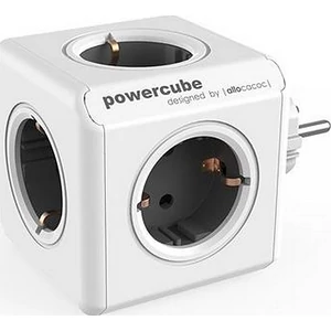 Elosztó 4 aljzat Allocacoc 2 USB csatlakozó PowerCube Original USB DE fehér-szürke