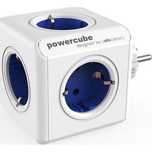 Elosztó 4 aljzat Allocacoc PowerCube Original DE fehér-kék