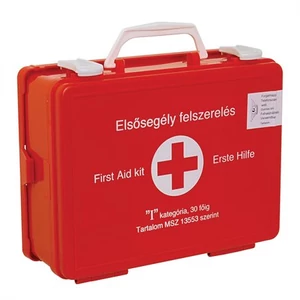 Elsősegélyláda I.típusú 30 főig Minden munkahelyen kötelező !