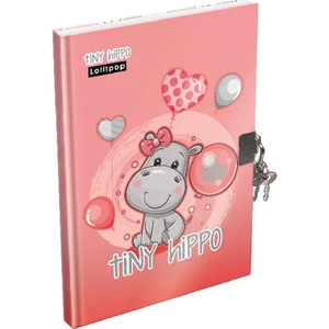 Emlékkönyv A5 keményfedeles Lollipop Tiny Hippo Lizzy kollekció