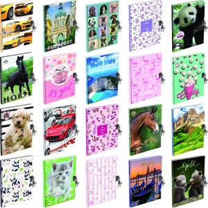 Emlékkönyv A6 T-Creativ 48lapos sima extra keményfedelű lakattal vegyes mintával T-Creativ