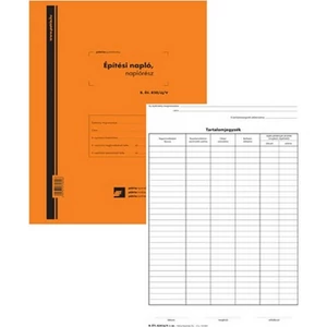 Építési napló B.820 B.Éti.820/új/V/3