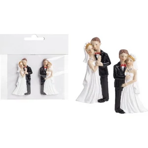 Esküvői dekor Porcelán Esküvői Párx2 6,4x3,4Cm