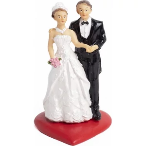 Esküvői dekor porcelán Esküvői Párx2Szíves 6,4x3,4Cm