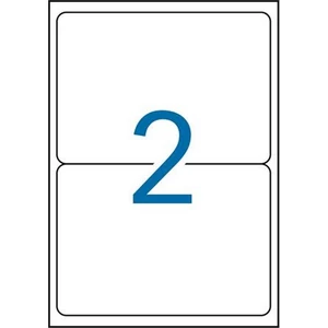 Etikett címke Apli 199,6x143,5 mm, poliészter, időjárásálló fehér, 40 etikett/csomag