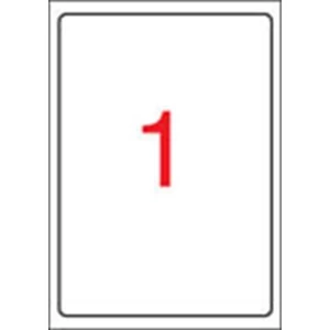Etikett címke Apli tintasugaras nyomtatóhoz, 199,6x289,1mm fényes, fotóminőségű,10 etikett/csomag