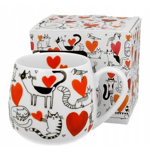 Bögre porcelán 430ml dobozban, Serca