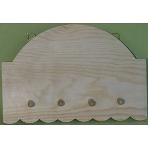 Fa akasztós 28x19x0, 8cm - 4 akasztóval GRAVÍROZHATÓ!