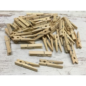 Fa csipesz natúr 4, 5cm 25db/cs