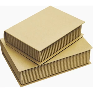 Papír doboz natúr könyv alakú S2/1 karton, 13,5x18,5x5,3cm 8,02E+12 Ár / db