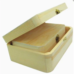 Fa doboz lekerekített 19x12,5x7cm GRAVÍROZHATÓ