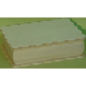 Fa doboz tükrös 24x18x6,5cm