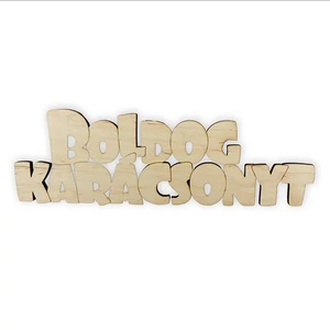 Fa felirat – Boldog Karácsonyt 30cm x 8mm