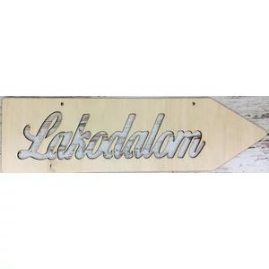 Fa felirat nyíl Lakodalom 50x14 cm - jobbra mutató