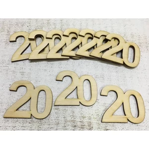 Fa felirat számok 20" évfordulós, szülinapi számok 10db/cs