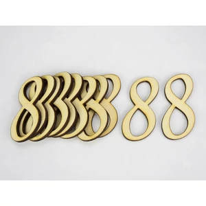 Fa felirat számok 8" írott szám 5cm 10db/cs