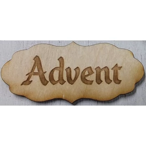 Fa felirat tábla Advent 5db/cs