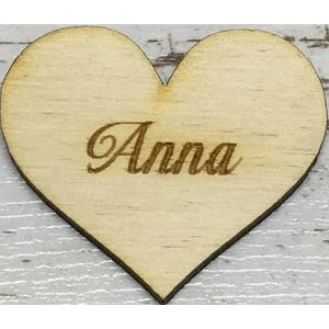 Fa felirat tábla Anna 4x4,5cm