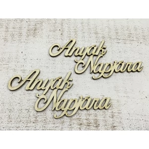 Fa felirat tábla Anyák napjára 6, 5cmx12, 7cm 2db/cs