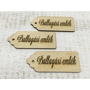 Fa felirat tábla Ballagási emlék scrapbook 10cmx4cm 3db/cs