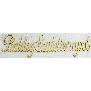 Fa felirat tábla Boldog Születésnapot! írott 31x9cm
