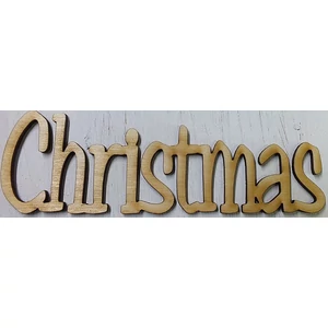 Fa felirat tábla Christmas írott 2db/cs
