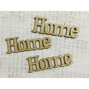 Fa felirat tábla Home 11cmx3.6cmx3mm 3db/cs