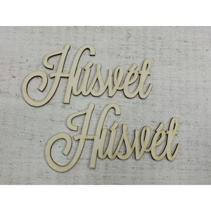 Fa felirat tábla Húsvét 15cmx7.5cmx3mm 2db/cs
