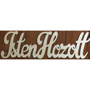 Fa felirat tábla Isten hozott 50x15cm