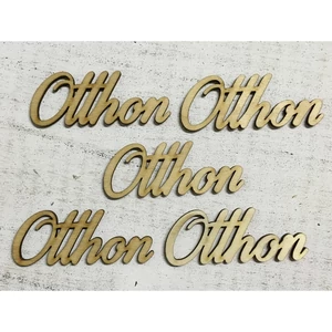 Fa felirat tábla Otthon 9, 5cmx4cmx3mm 5db/cs