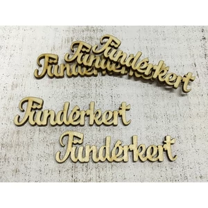 Fa felirat tábla Tündérkert 10cmx2.3cmx3mm 5db/cs
