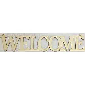 Fa felirat tábla Welcome 50x10cm
