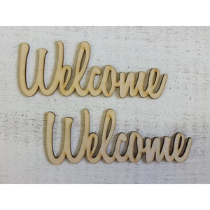 Fa felirat Welcome 15cmx3mm 2db/cs