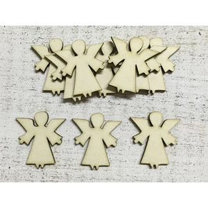 Fa figura angyalka 3.8cmx4.2cmx3mm 10db/cs