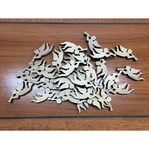 Fa figura angyalka angyalkák natúr vegyes 5.2cmx2cmx5mm 30db/cs