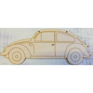 Fa figura autó rajzos 10x24cm