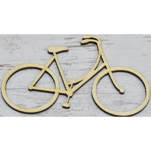 Fa figura bicikli 12x8cm 