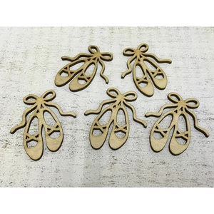 Fa figura cipő balerina táncos cipő 5cmx5.5cmx3mm 5db/cs