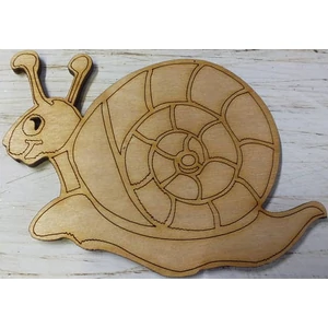 Fa figura csiga kifesthető 12x9.5cm
