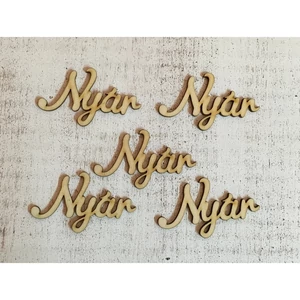 Fa figura felirat Nyár 7cmx4.2cmx3mm 5db/cs