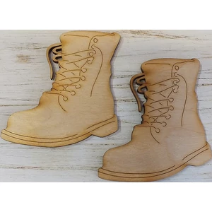 Fa figura festhető bakancs 8, 5x8, 5cm 2db/cs