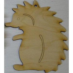 Fa figura festhető süni - 9x10cm 5db/cs