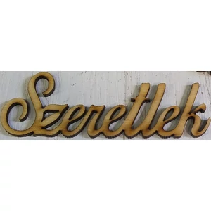 Fa figura festhető Szeretlek 9, 5cm 5db/cs