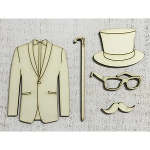 Fa figura gentleman gentleman - úriember szett 10cmx3mm 5db/cs