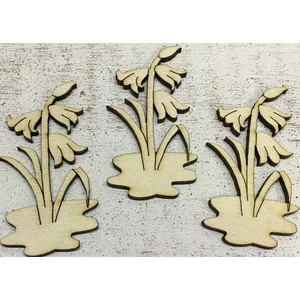 Fa figura harangvirág harangvirág 7cmx3cmx3mm 3db/cs