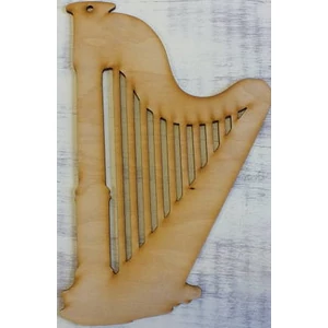 Fa figura hárfa natúr 21cm