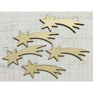 Fa figura hullócsillag hullócsillag 9, 5cmx4cmx3mm 5db/cs