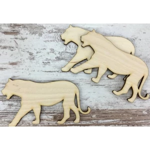 Fa figura jaguár sziluett 10cm 3db/cs